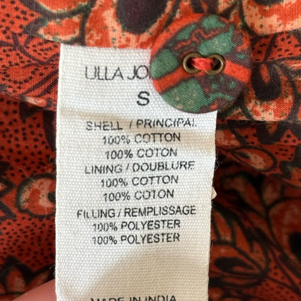 Ulla Johnson Floral Red and Black Blouse - Picture 3 of 3